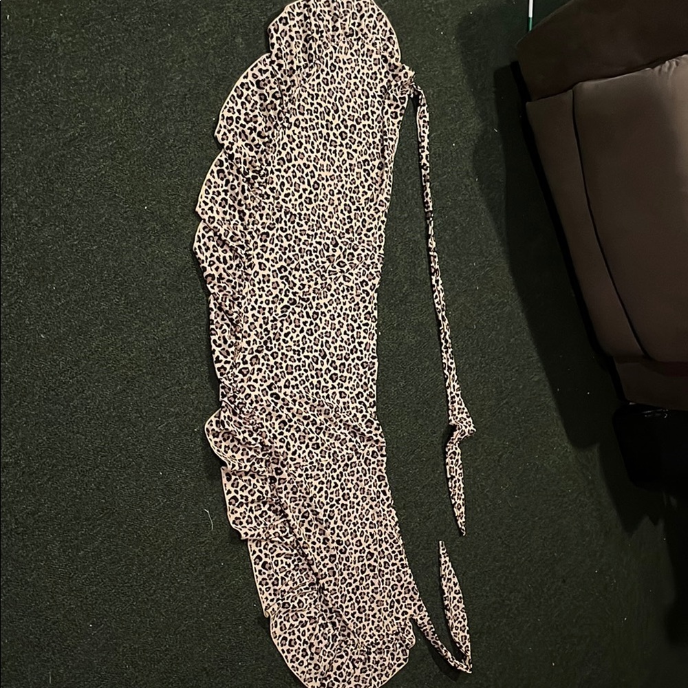 Leopard Print Swim Coverup